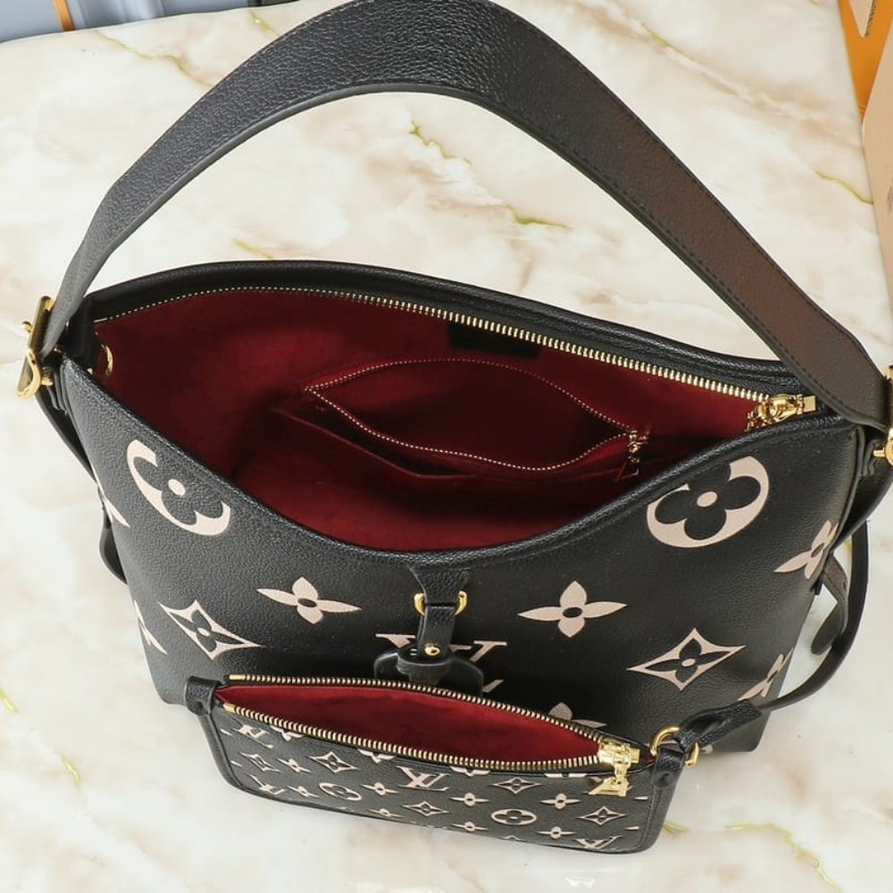 L0vis Vvtt0n Carryall PM Bicolor Monogram Empreinte Black Beige 29Cm
