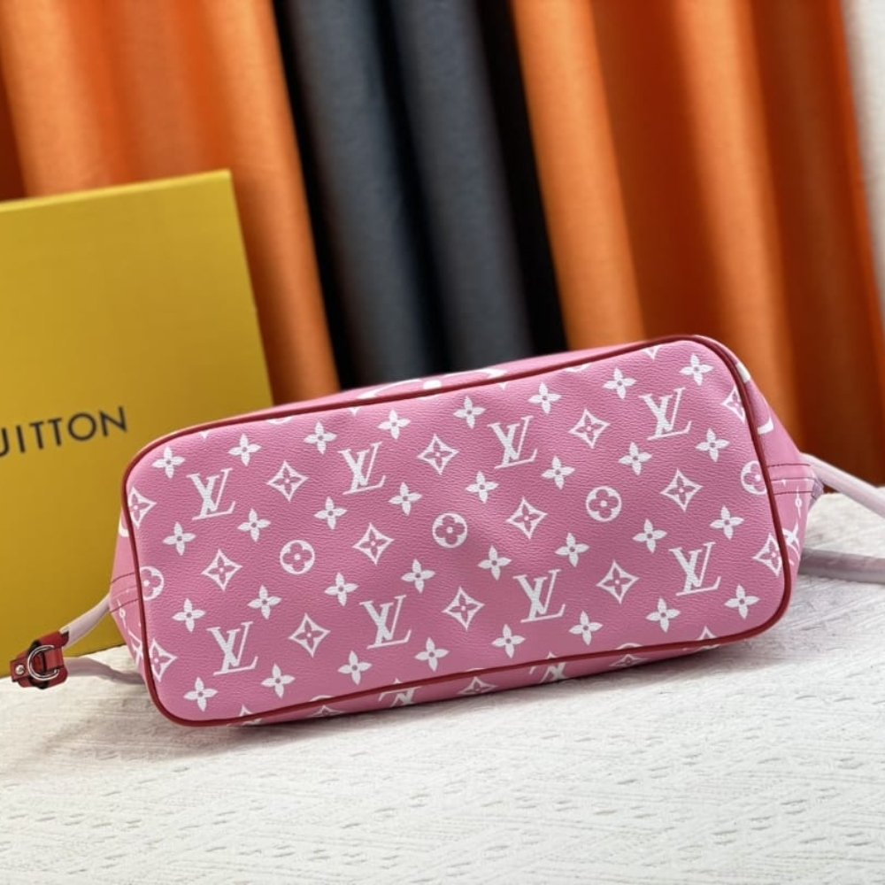L0vis Vvtt0n Neverfull MM Monogram Escale Pink Red Purple 31Cm