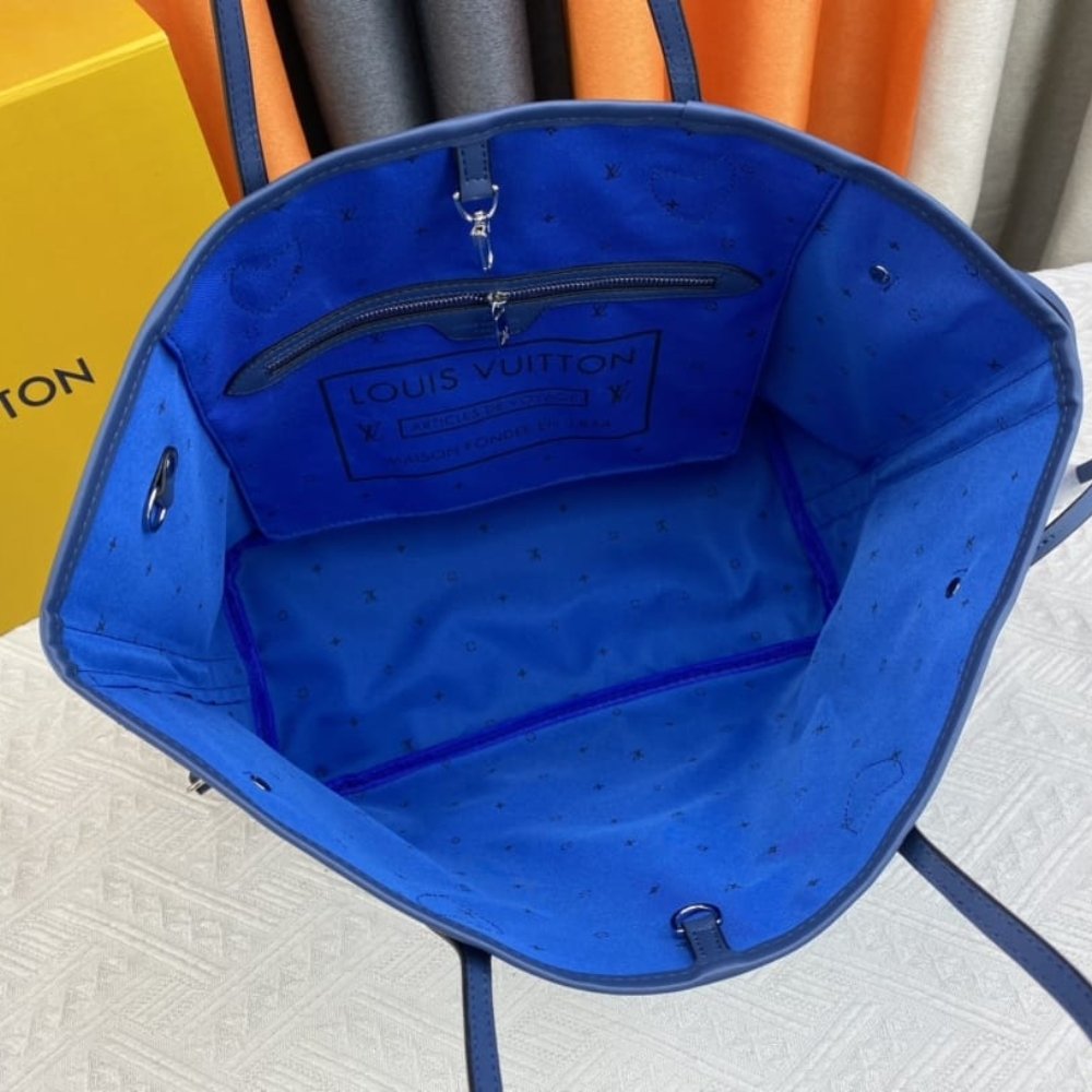 L0vis Vvtt0n Neverfull MM Monogram Escale Blue 31Cm