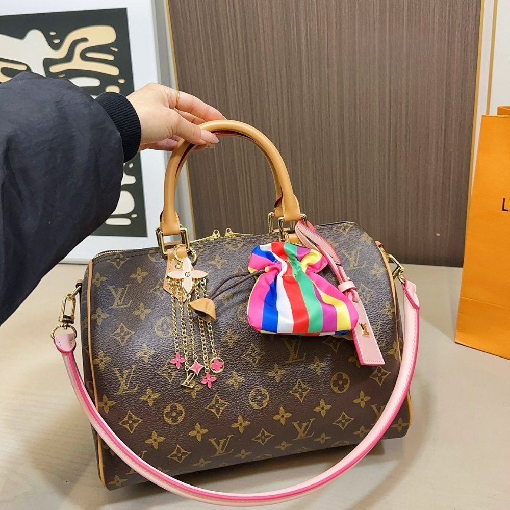 L0vis Vvtt0n Speedy Soft 30 Monogram Canvas Brown 30Cm M26498