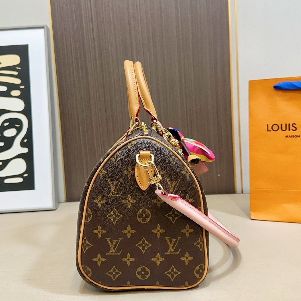 L0vis Vvtt0n Speedy Soft 30 Monogram Canvas Brown 30Cm M26498
