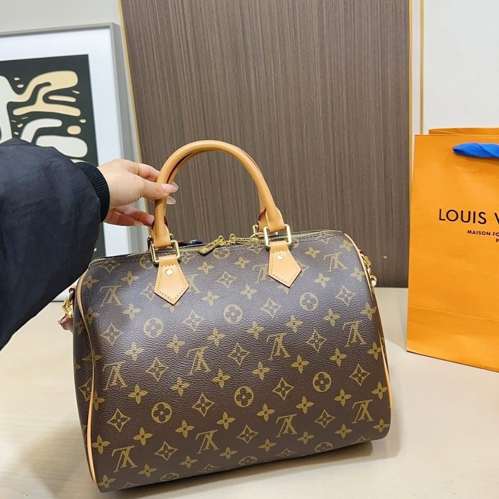 L0vis Vvtt0n Speedy Soft 30 Monogram Canvas Brown 30Cm M26498