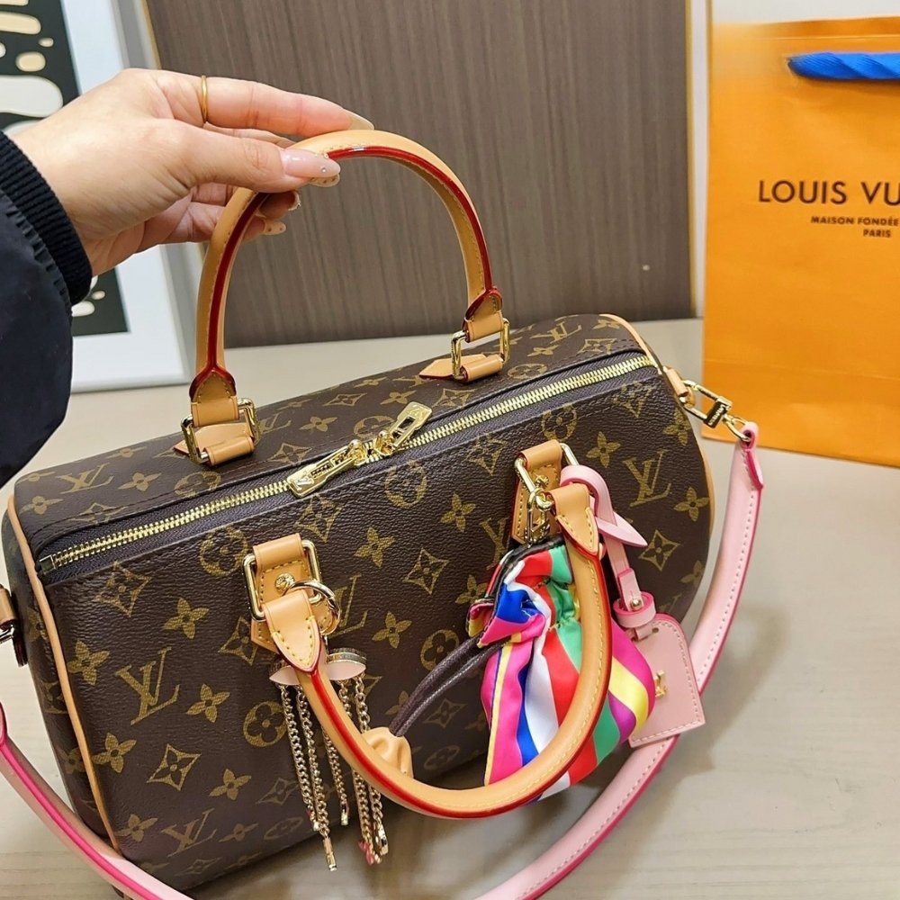 L0vis Vvtt0n Speedy Soft 30 Monogram Canvas Brown 30Cm M26498