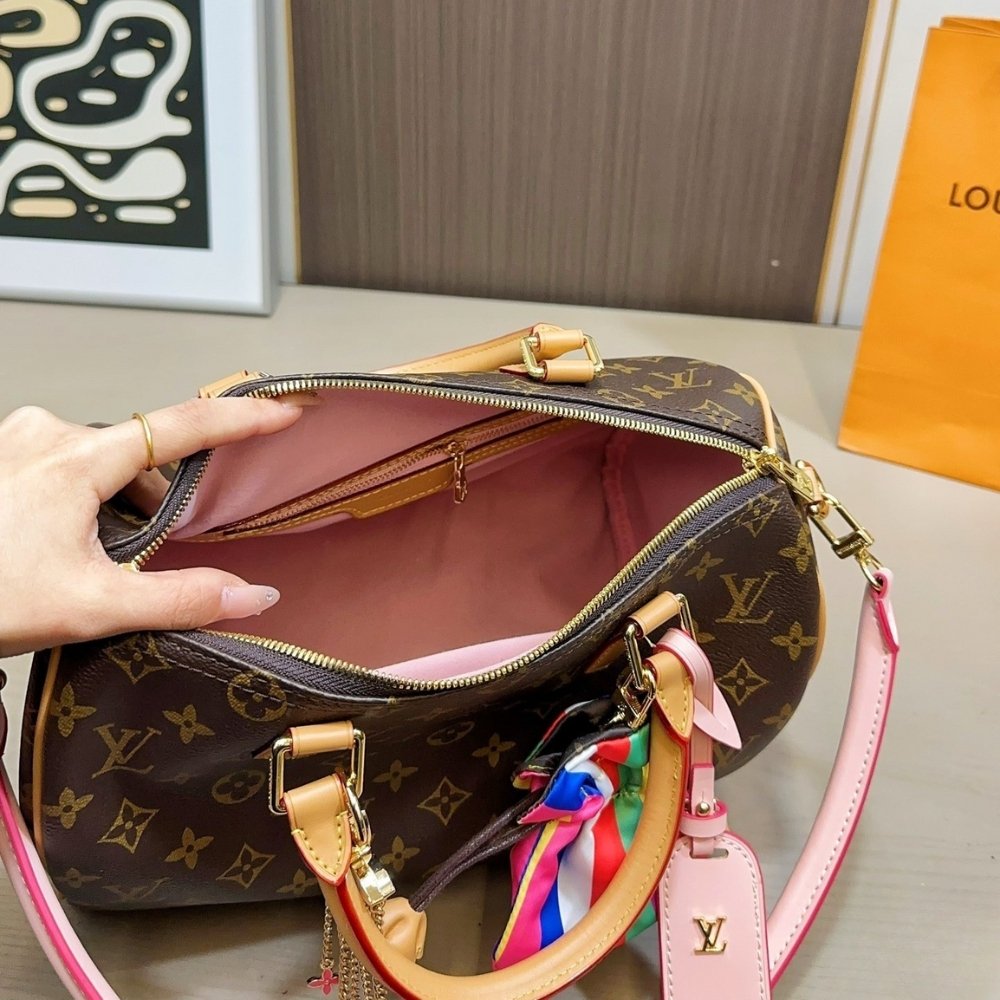 L0vis Vvtt0n Speedy Soft 30 Monogram Canvas Brown 30Cm M26498