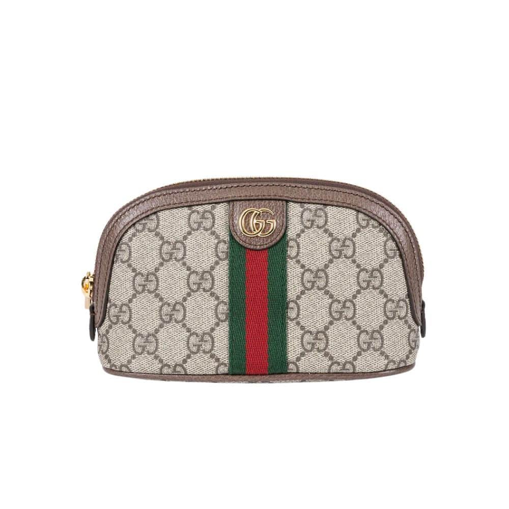 Gvc*1 Ophidia Gg Cosmetic Pouch Brown