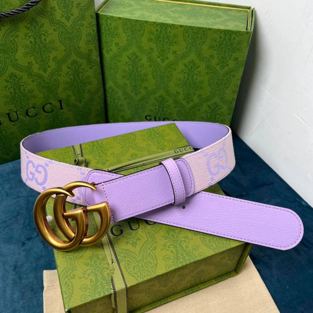 Gvc*1 Gg Marmont Jumbo Gg Belt Lilac 400593 Fabbn 8481