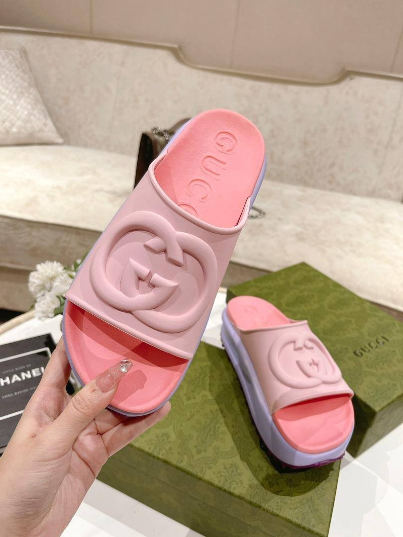 Gvc*1 Women’S Slide Sandal With Interlocking G 692845 Jf000 5823