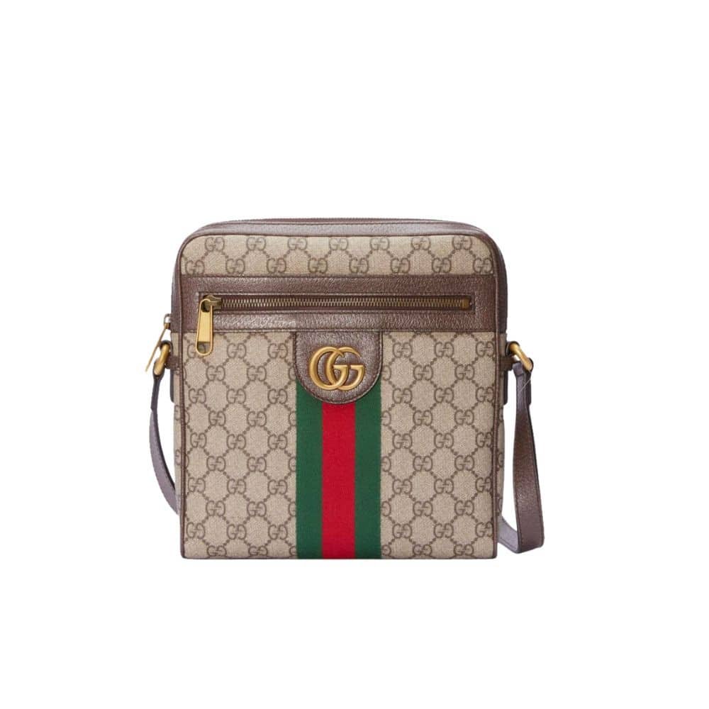 Gvc*1 Ophidia Gg Bag Brown 28Cm