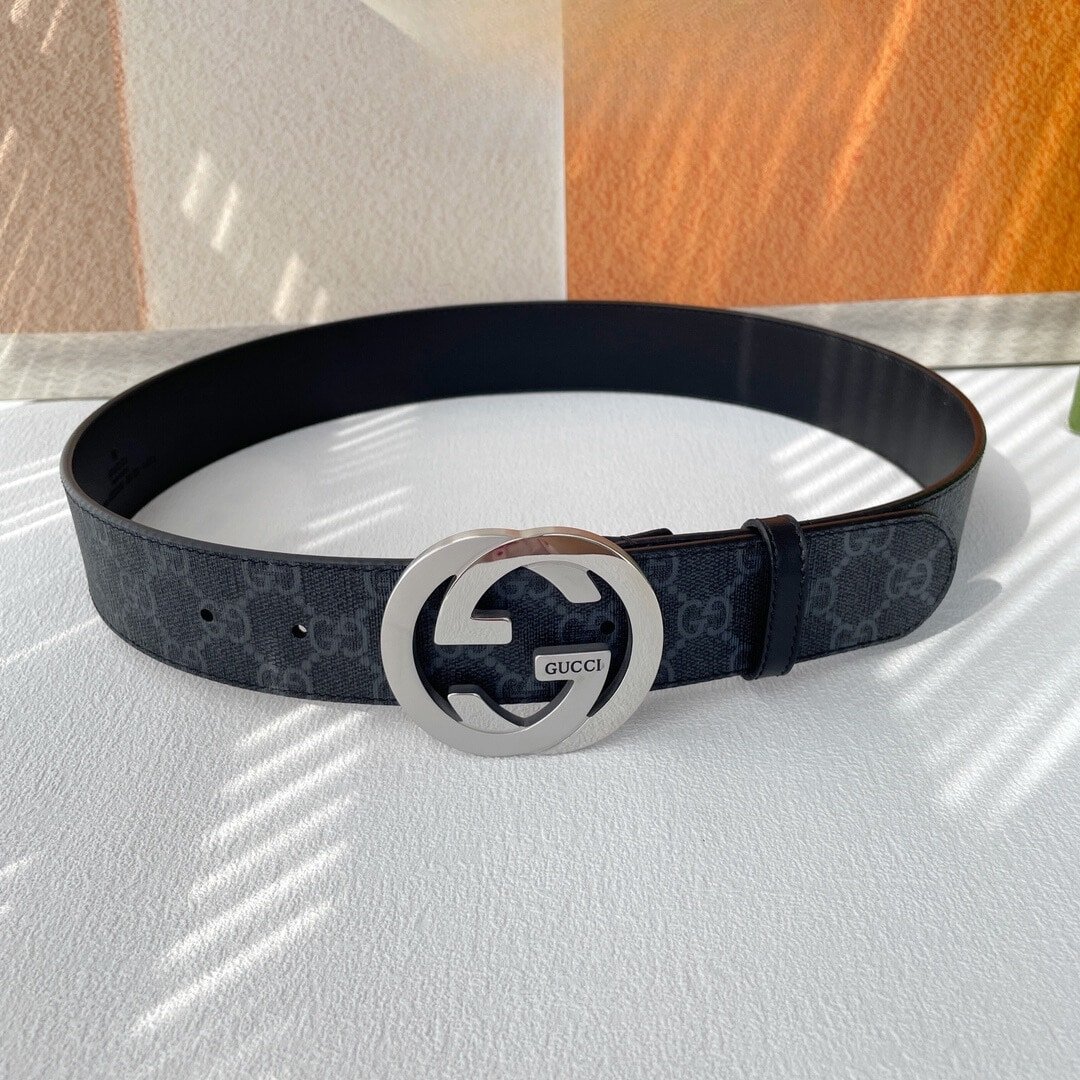 Gvc*1 Gg Svp*me Belt With G Buckle Black 40Mm
