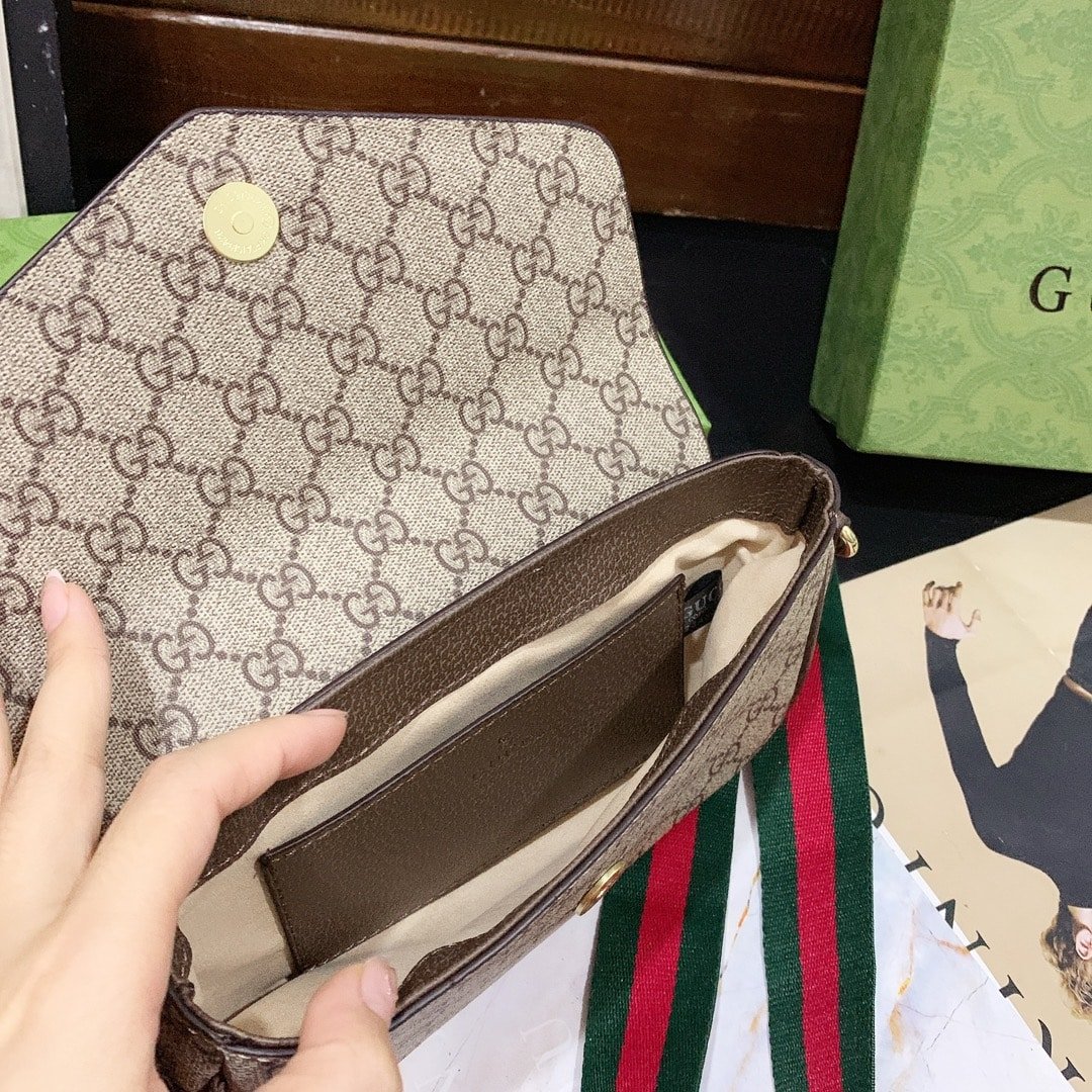 Gvc*1 Ophidia Mini Bag Brown 22Cm 764961 96Iwg 8745