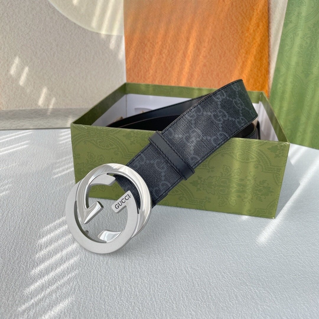 Gvc*1 Gg Svp*me Belt With G Buckle Black 40Mm