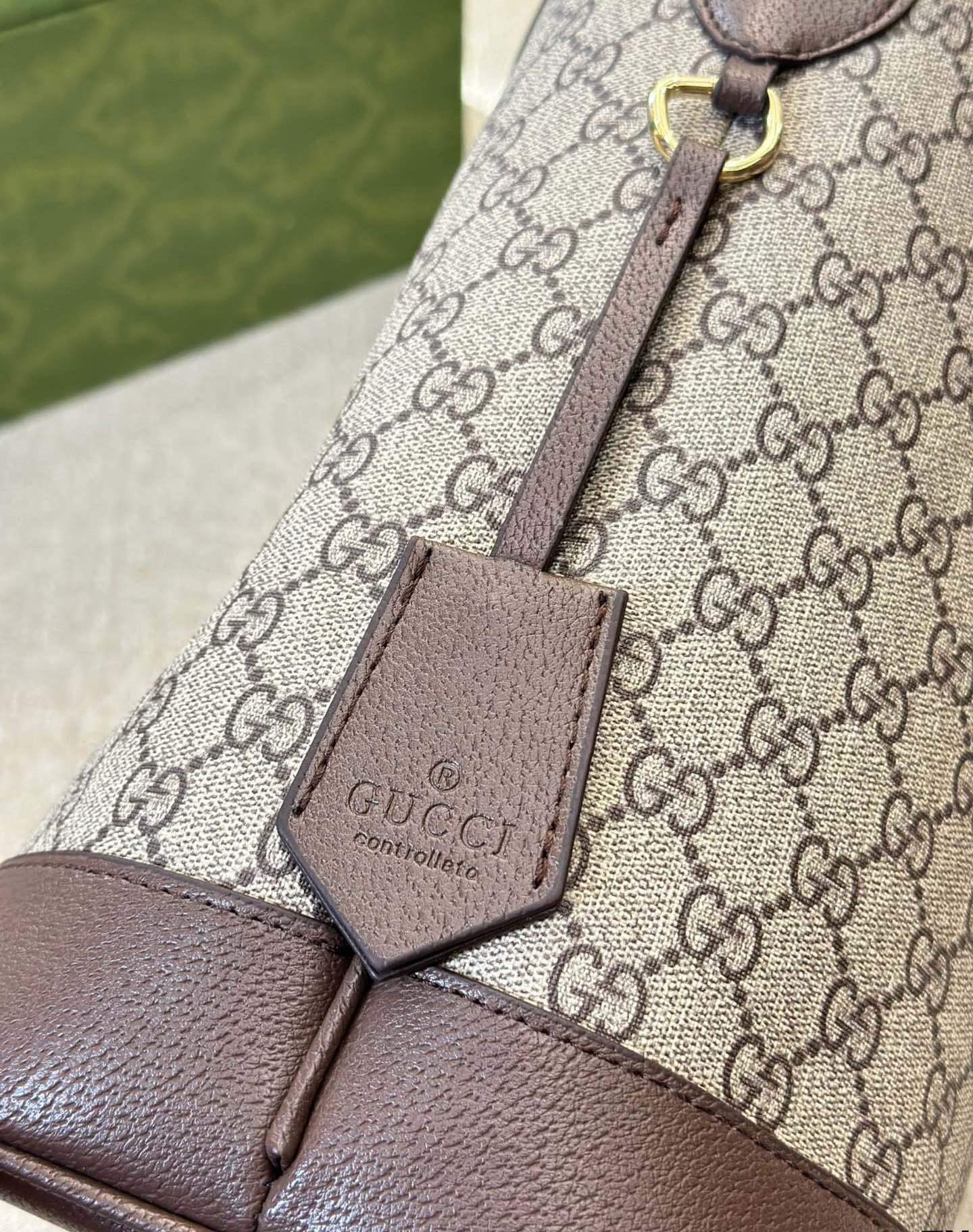 Gvc*1 Ophidia Gg Small Shoulder Bag ‎Beige And Ebony 28Cm 781402 96Iwg 8745