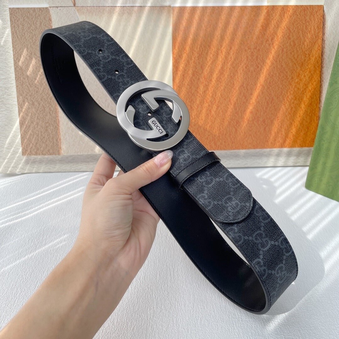 Gvc*1 Gg Svp*me Belt With G Buckle Black 40Mm