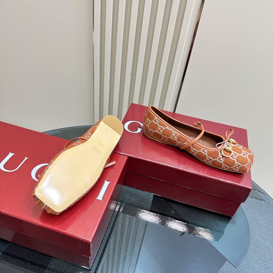 Gvc*1 Women’s Horsebit Ballet Flat Orange