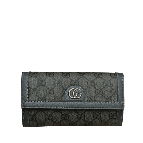 Gvc*1 Ophidia Gg Card Case Holder Gray 19Cm