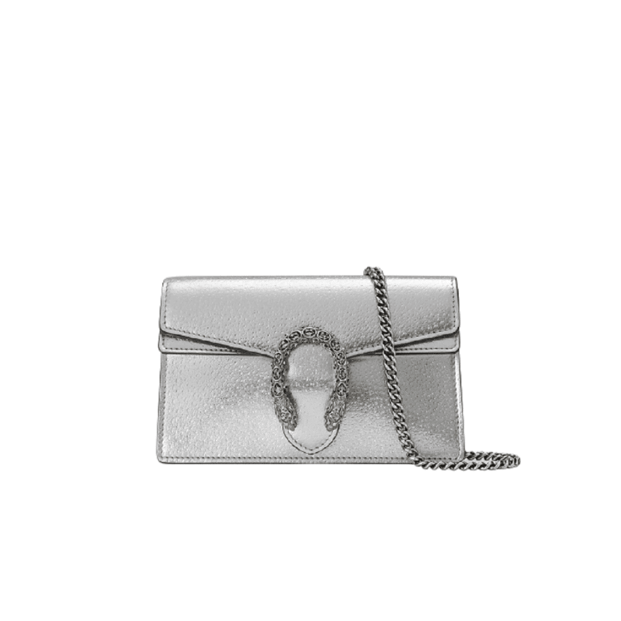 Gvc*1 Women’S Dionysus S*per Mini Crossbody Bag Silver 16Cm 476432 1Trbn 8173