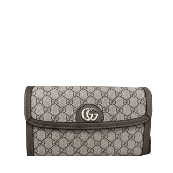 Gvc*1 Ophidia Gg Card Case Holder Brown 23Cm