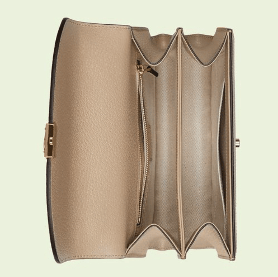 Gvc*1 Ophidia Medium Top Handle Bag Gg Svp*me Beige And White 25Cm 651055 Uulag 9682