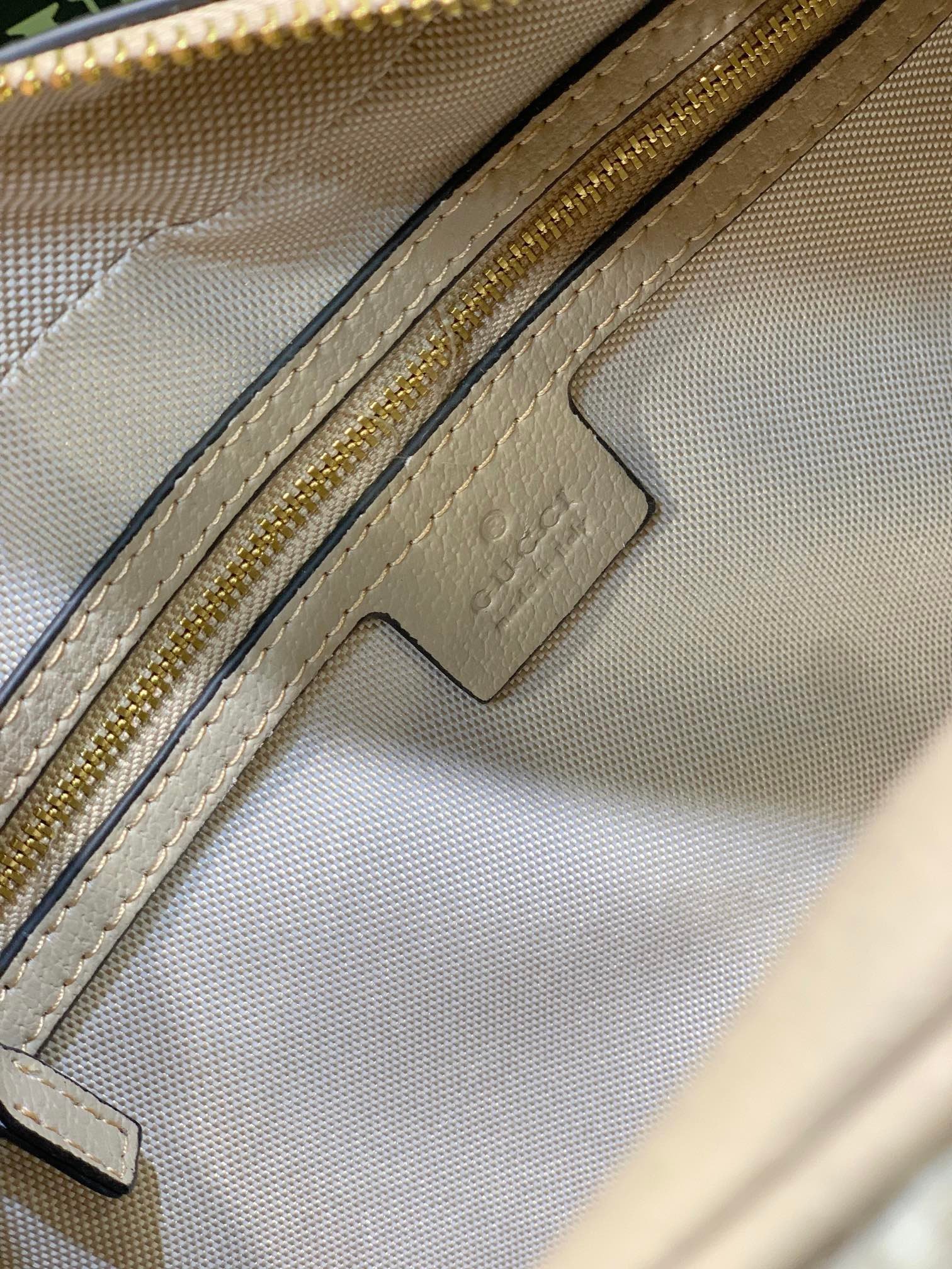 Gvc*1 Women’S Metallic Ophidia Gg Top Handle Bag Beige And White 32Cm 724606 Fabex 9642