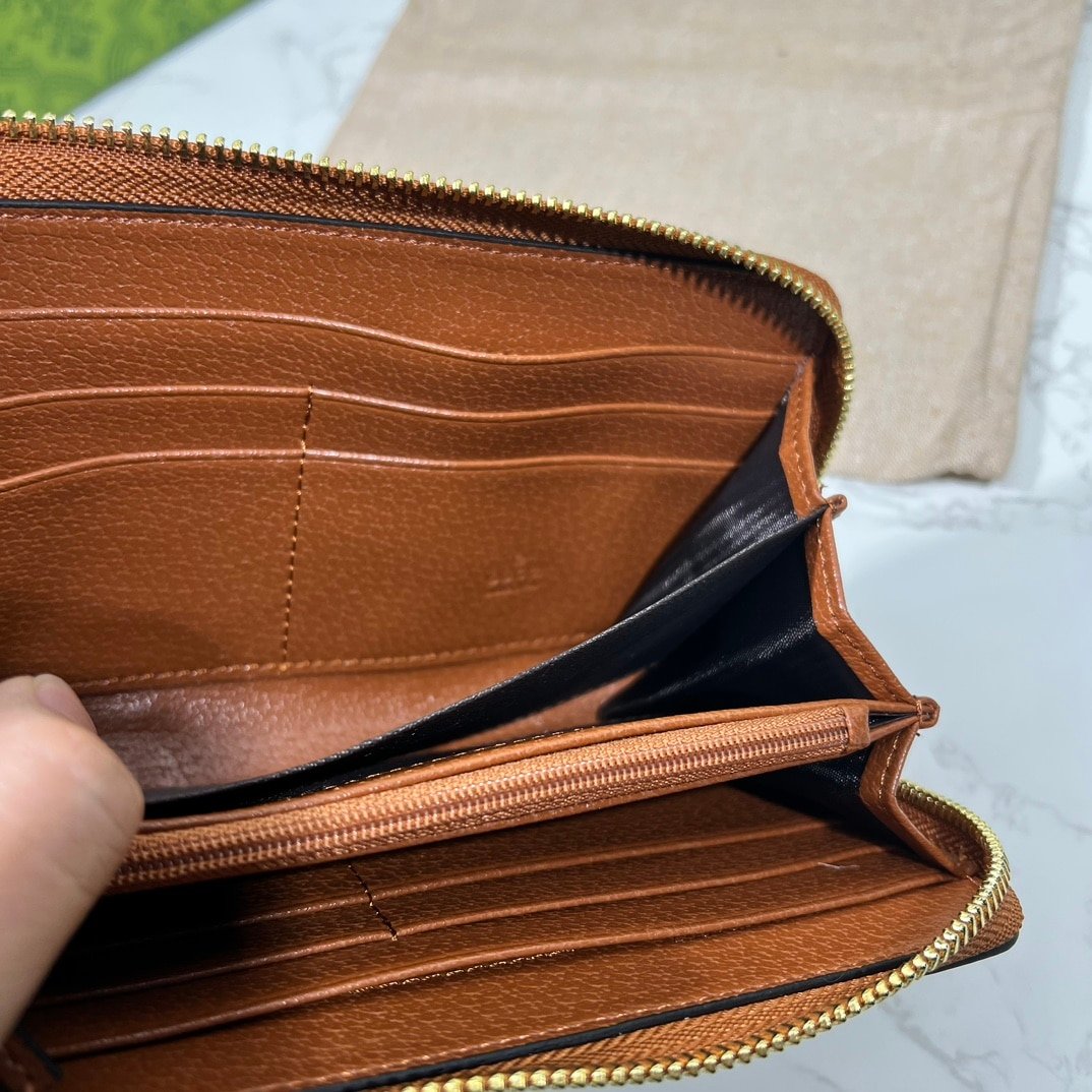 Gvc*1 Ophidia Long Wallet Brown And Navy Blue 19.5Cm