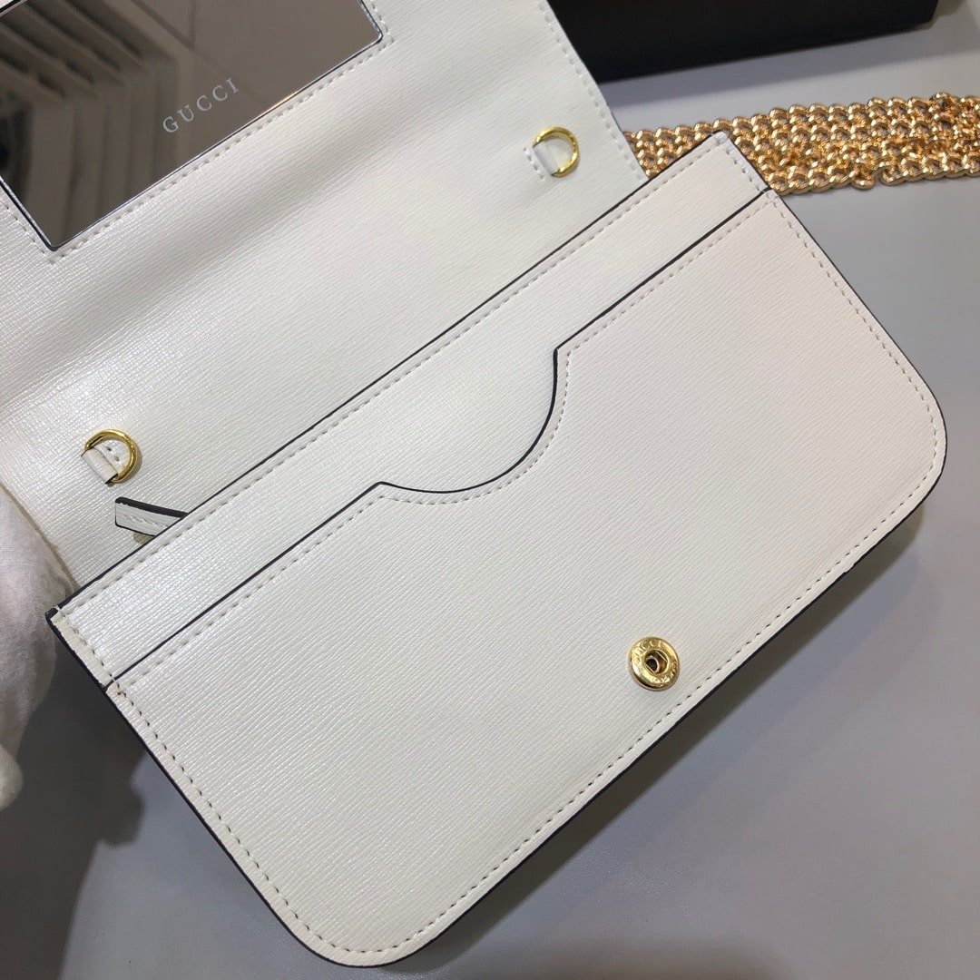 Gvc*1 Horsebit 1955 Wallet With Chain White 20Cm 621892 0Yk0G 9022