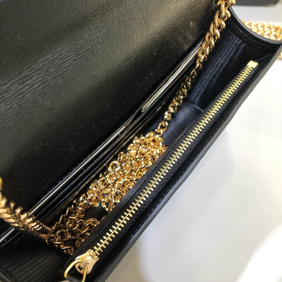 Gvc*1 Horsebit 1955 Wallet With Chain Black 20Cm 621892 0Yk0G 1000