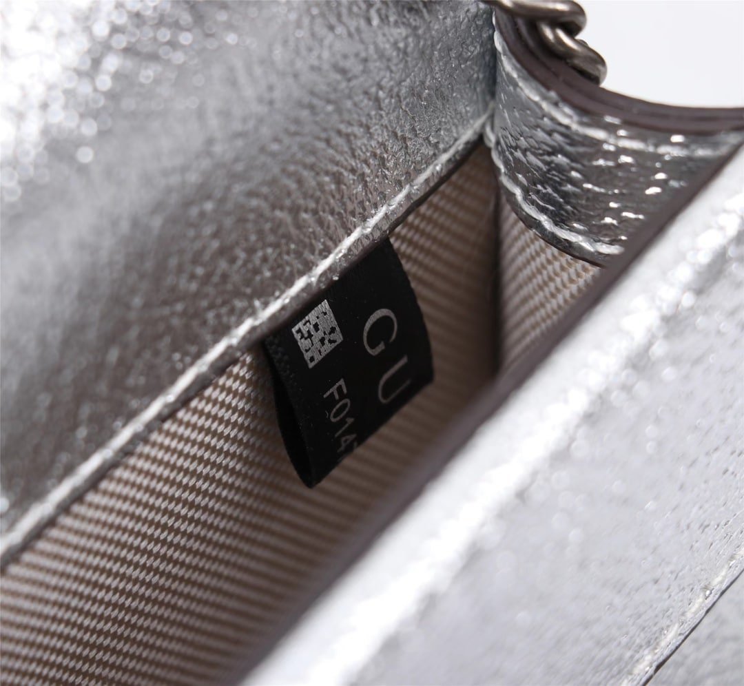 Gvc*1 Women’S Dionysus S*per Mini Crossbody Bag Silver 16Cm 476432 1Trbn 8173