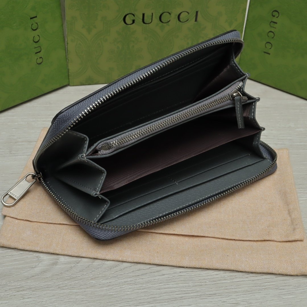 Gvc*1 Ophidia Gg Card Case Holder Gray 19Cm ‎734943 Uulbn 1244