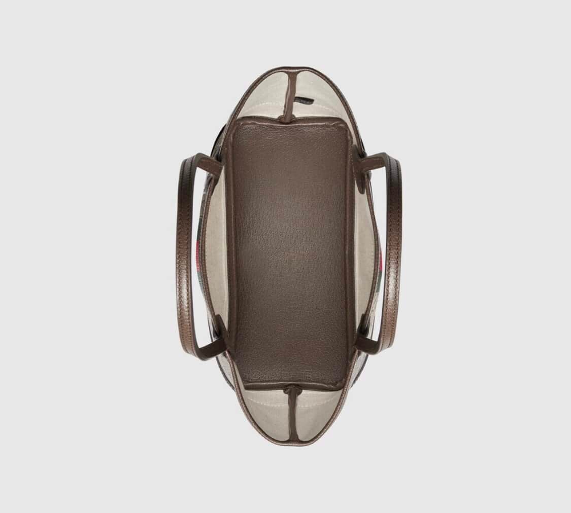 Gvc*1 Ophidia Small Tote Bag Beige And Ebony Gg 25Cm 726762 2Aaay 9151