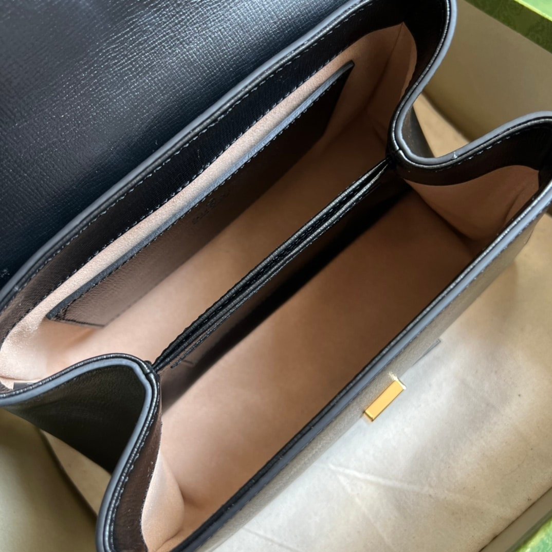 Gvc*1 Horsebit 1955 Mini Bag Black 22Cm 703848 Aaa7G 1000