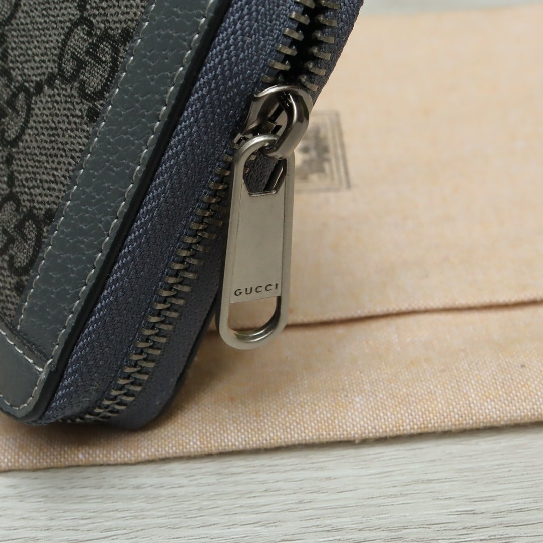 Gvc*1 Ophidia Gg Card Case Holder Gray 19Cm ‎734943 Uulbn 1244