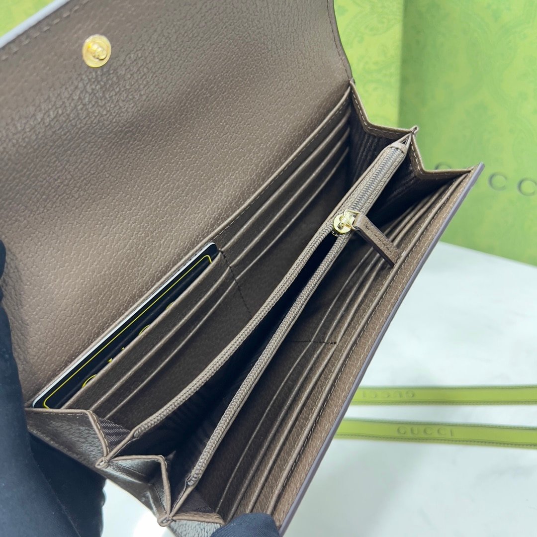 Gvc*1 Ophidia Ukmdg Wallet White And Brown 19Cm 523153 Ukmdg 2570