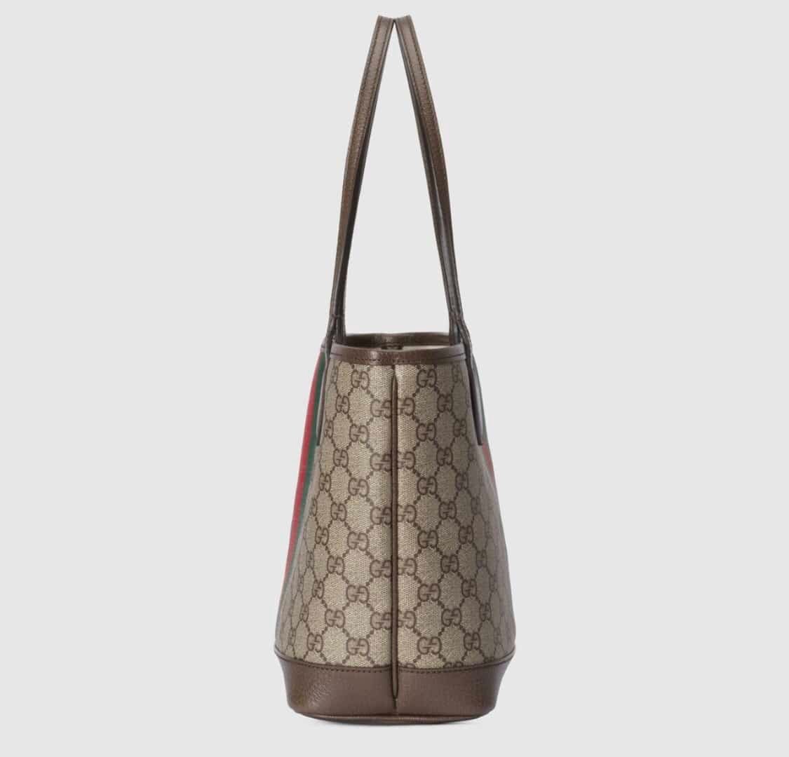 Gvc*1 Ophidia Small Tote Bag Beige And Ebony Gg 25Cm 726762 2Aaay 9151