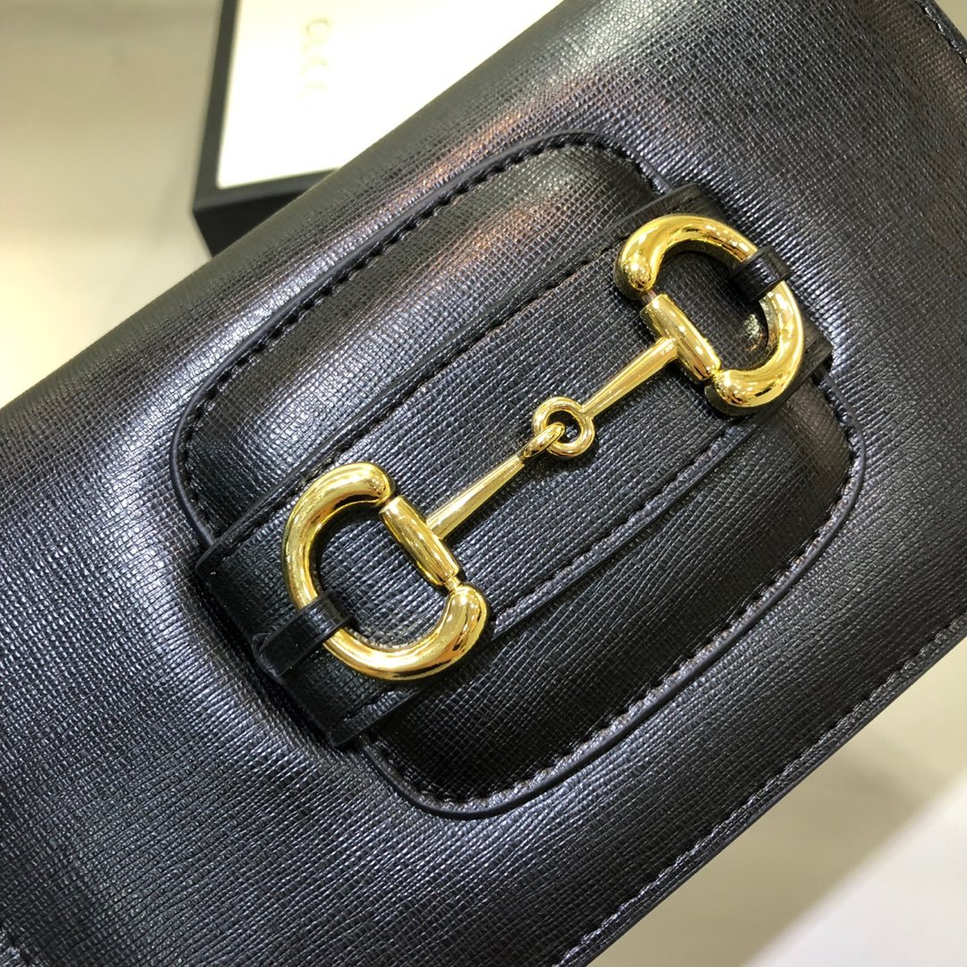 Gvc*1 Horsebit 1955 Wallet With Chain Black 20Cm 621892 0Yk0G 1000