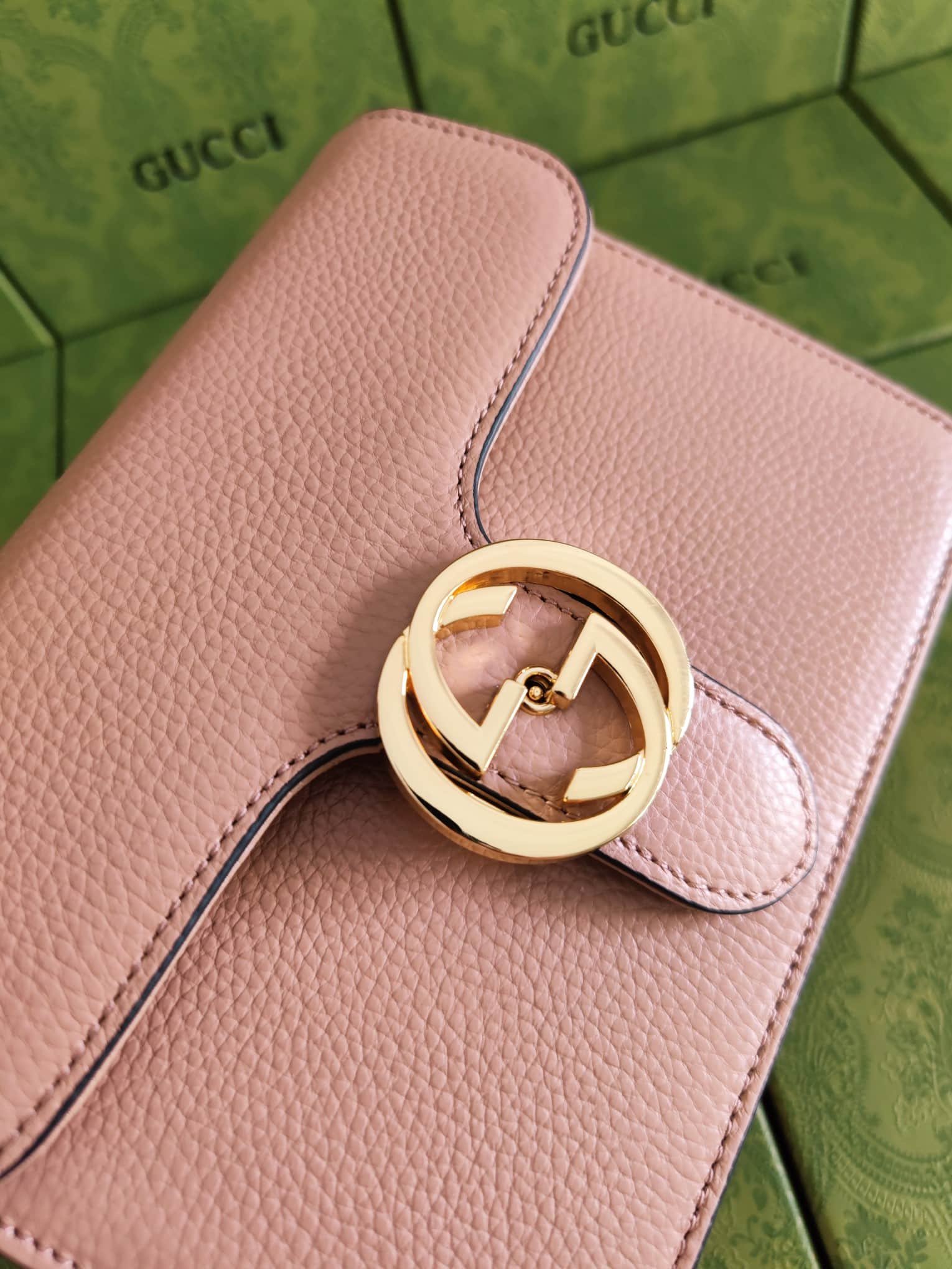 Gvc*1 Gg Marmont Shoulder Bags Pink 20Cm