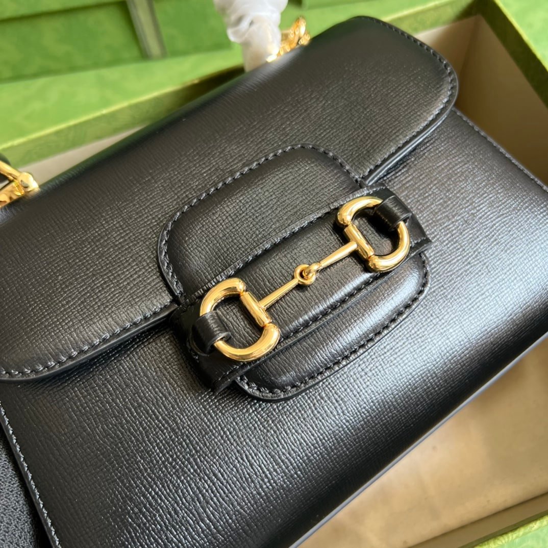 Gvc*1 Horsebit 1955 Mini Bag Black 22Cm 703848 Aaa7G 1000