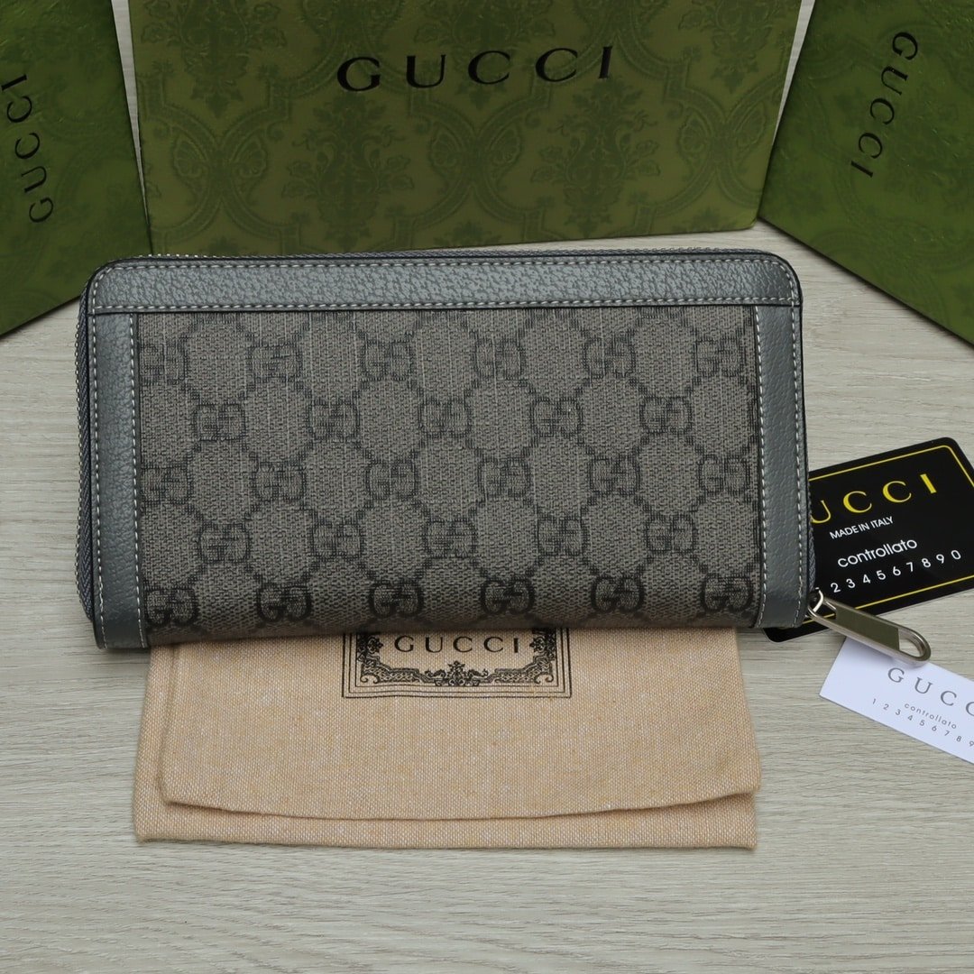 Gvc*1 Ophidia Gg Card Case Holder Gray 19Cm ‎734943 Uulbn 1244