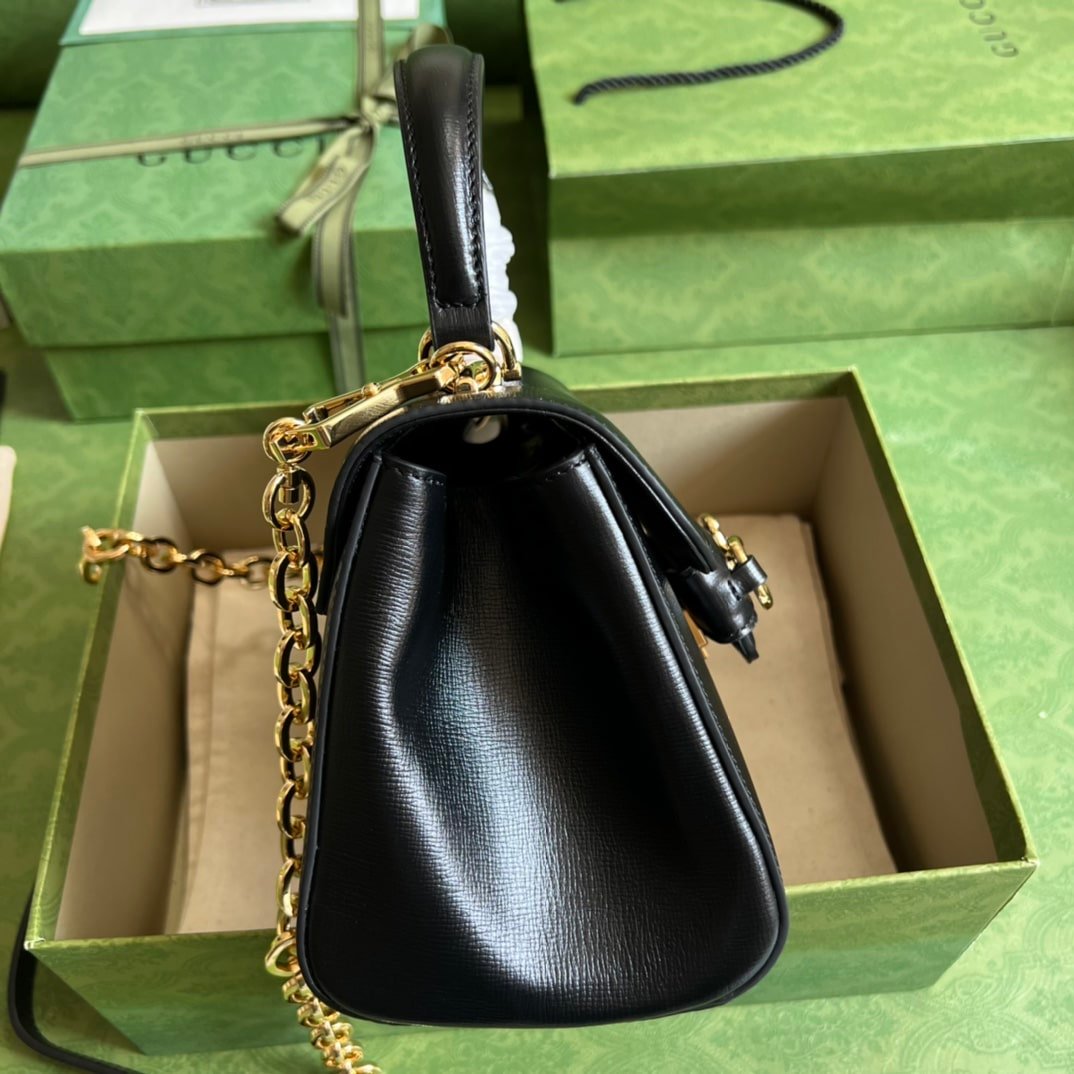 Gvc*1 Horsebit 1955 Mini Bag Black 22Cm 703848 Aaa7G 1000