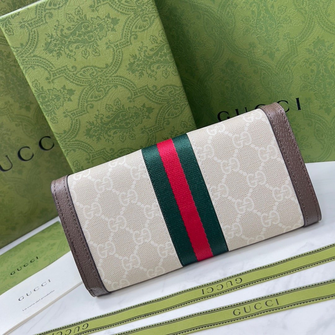 Gvc*1 Ophidia Ukmdg Wallet White And Brown 19Cm 523153 Ukmdg 2570
