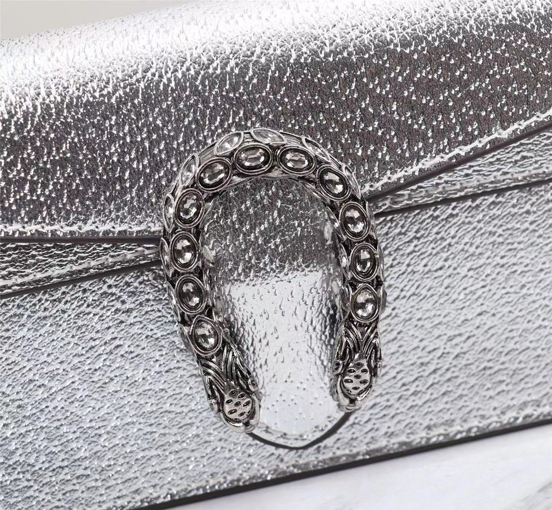 Gvc*1 Women’S Dionysus S*per Mini Crossbody Bag Silver 16Cm 476432 1Trbn 8173
