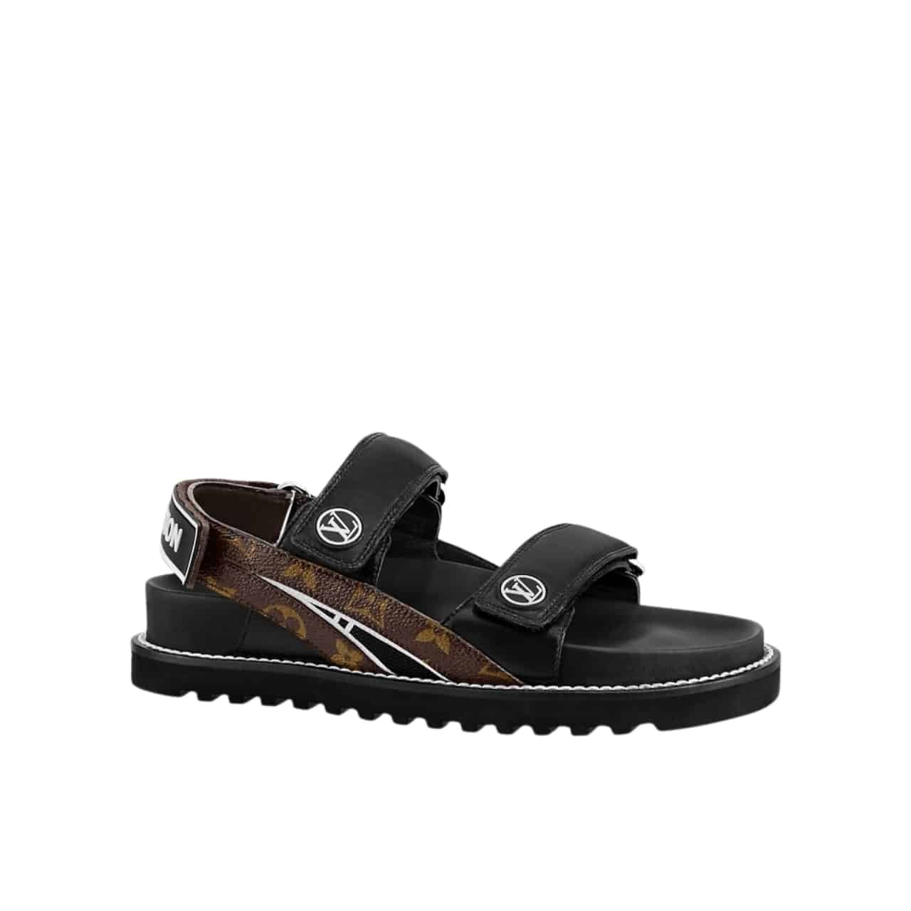 L0vis Vvtt0n Paseo Flat Comfort Sandals Black 1Ab0Xt