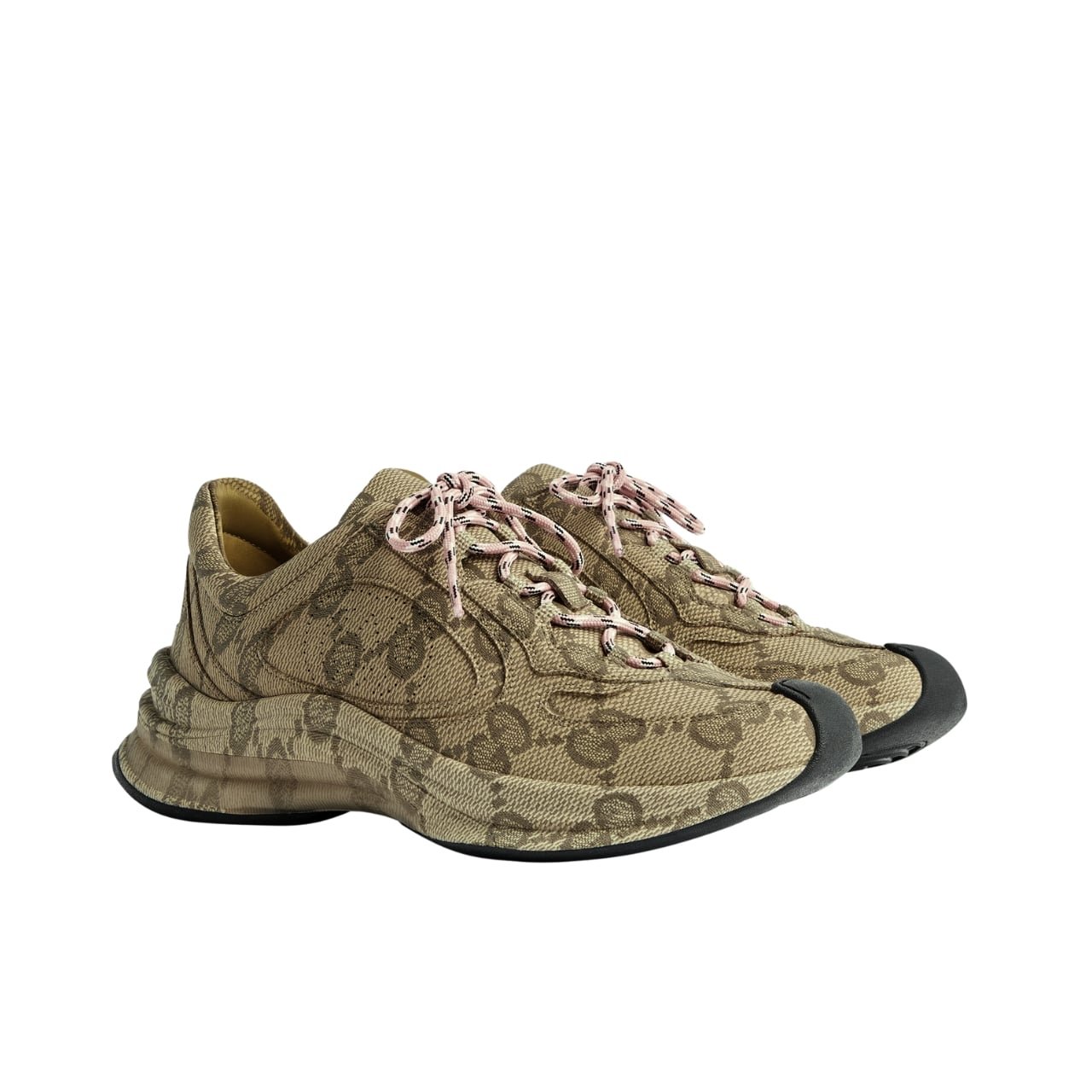 Gvc*1 Women’S Gvc*1 Run Sneaker In Water Transfer Printed Leather Beige 725612 Aabeb 9742