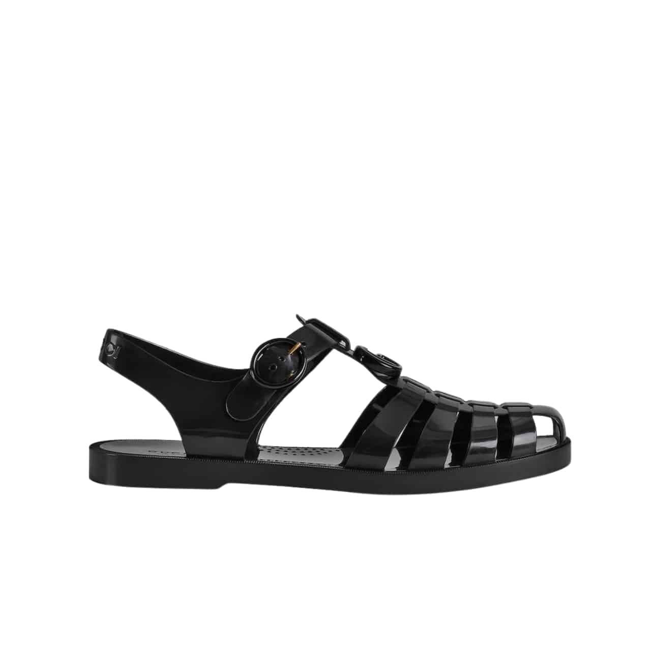 Gvc*1 Sandal With Double G Black 674132 Fm00 1000