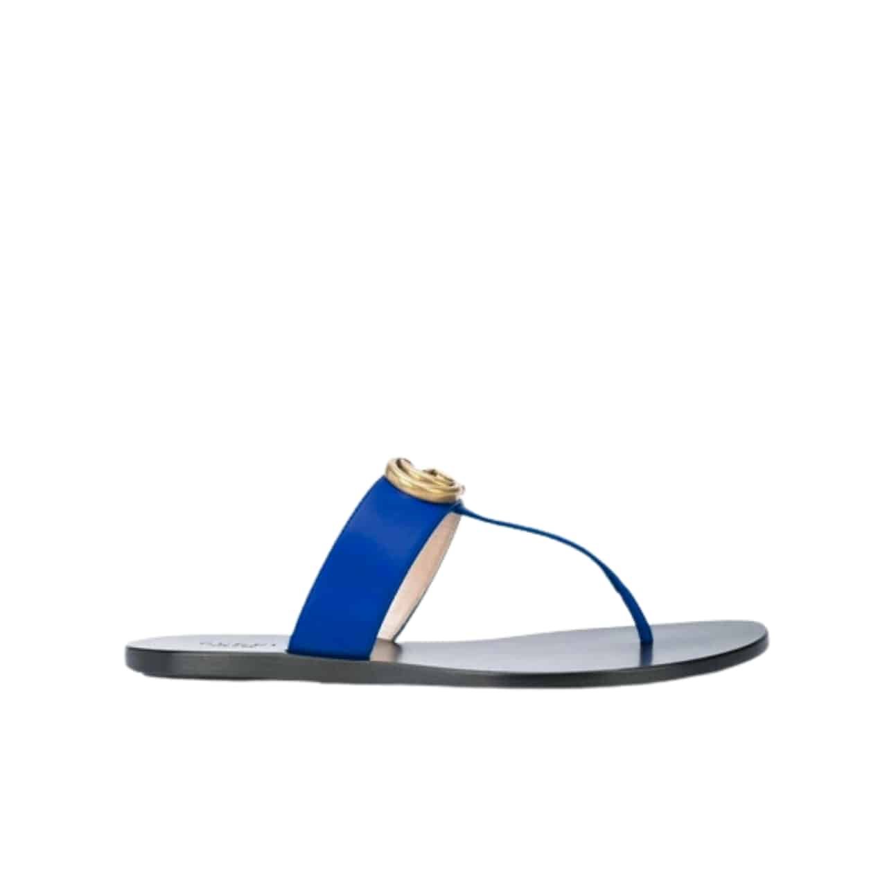 Gvc*1 Double G Thong Leather Blue
