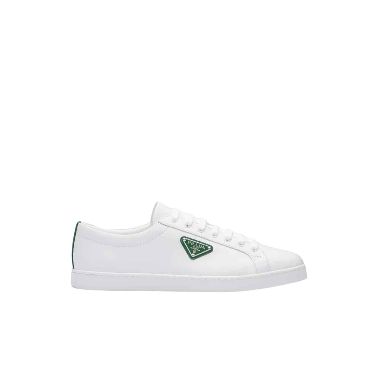 Pra*a Brushed Sneaker Leather White White Mango 2Ee376 3F0E F0Djt
