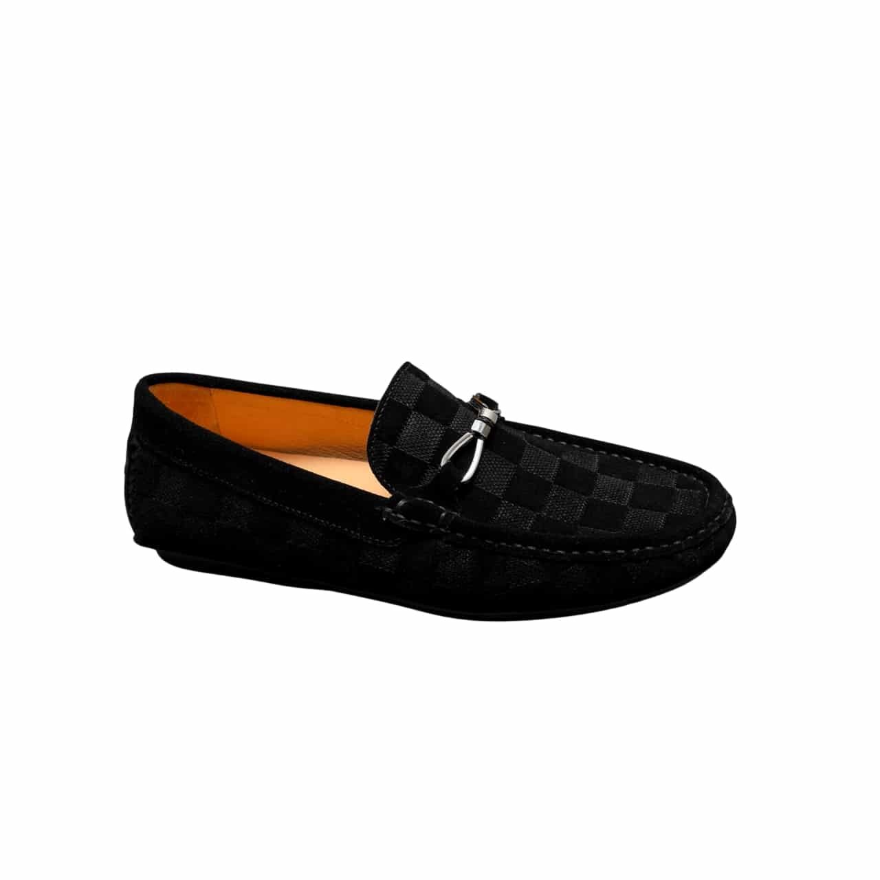 L0vis Vvtt0n Lv Damier Suede Leather Loafers In Black