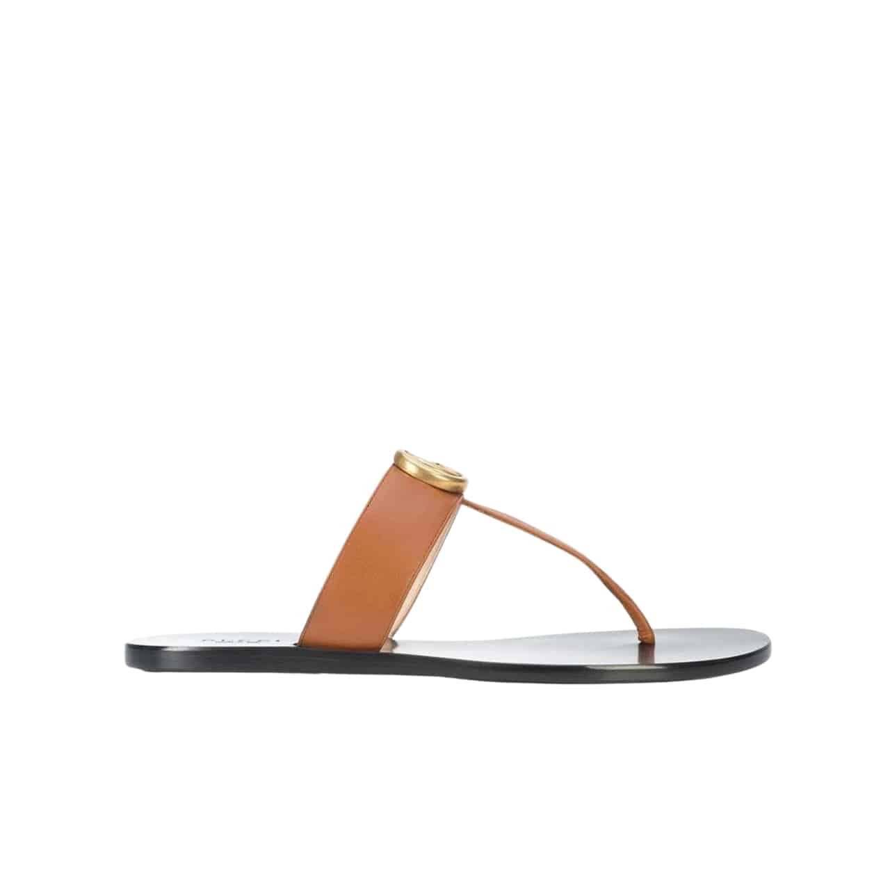 Gvc*1 Double G Thong Leather Orange