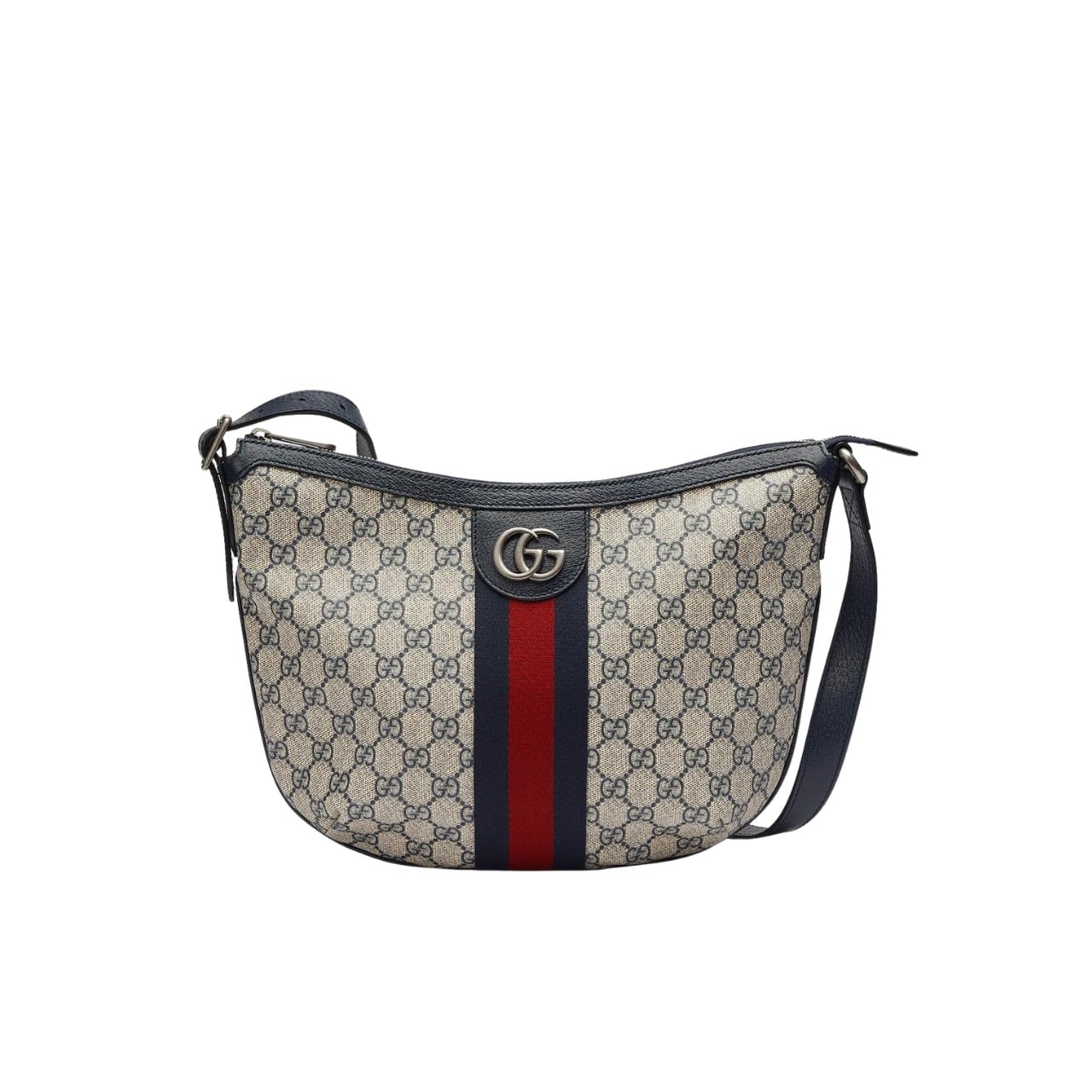 Gvc*1 Ophidia Small Shoulder Navy Blue Bag 598125 2Zgmn 4076