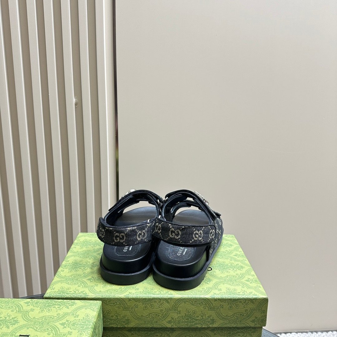 Gvc*1 Double G Sandal Denim 771575 Facvp 8446