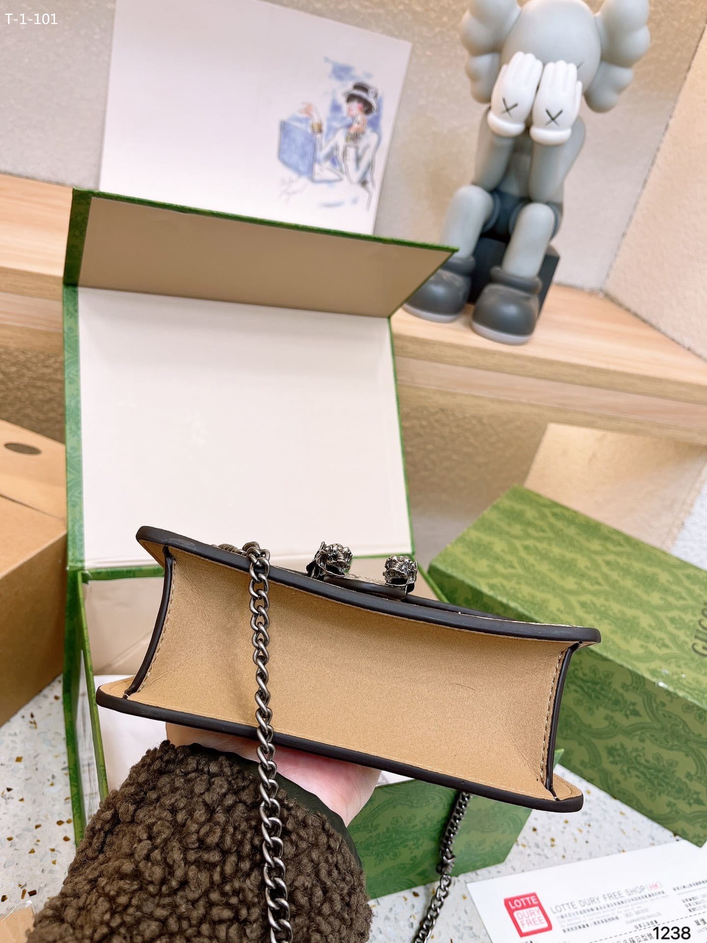 Gvc*1 Dionysus Mini Top Handle Bag Beige Ebony 18Cm 752029 Khnrn 8642